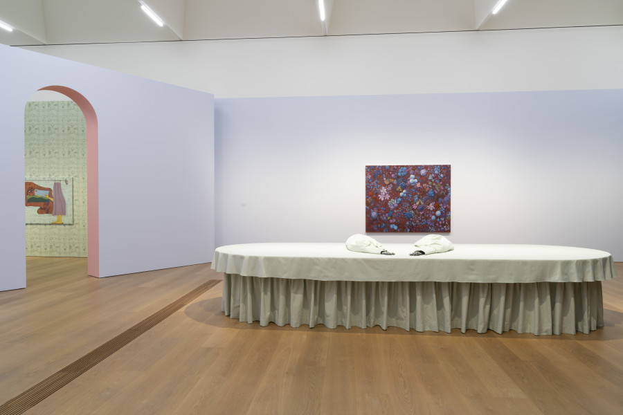 Vue d’exposition Jardin d’Hiver #3. DECORAMA, Musée cantonal des Beaux-Arts de Lausanne, 2025. Photo : MCBA/Karim Kal