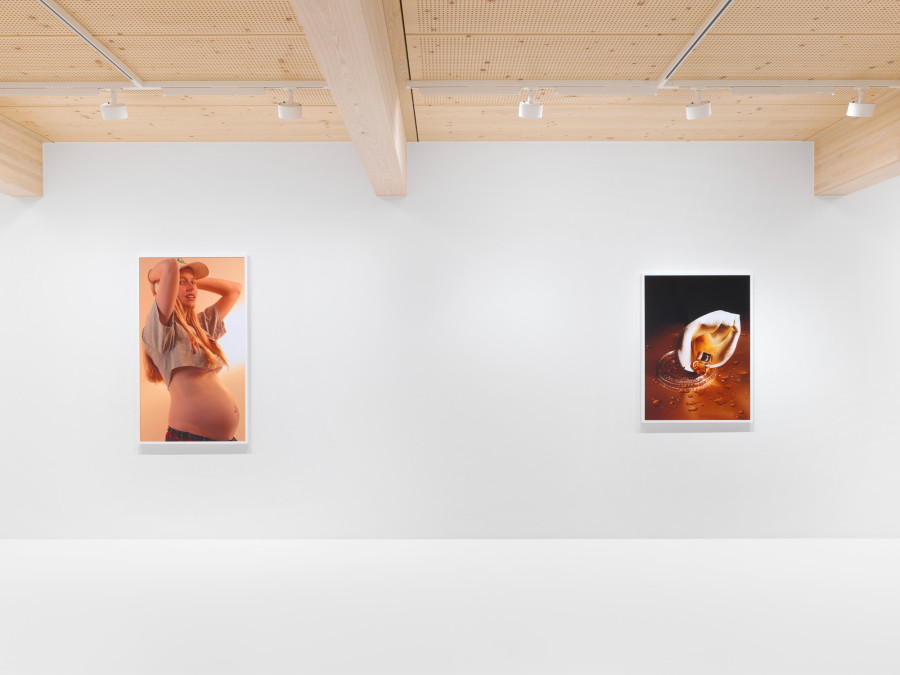 Roe Ethridge, Happy Birthday Louise Parker II, 2024, installation view. Artwork © Roe Ethridge. Photo: Annik Wetter. Courtesy Gagosian