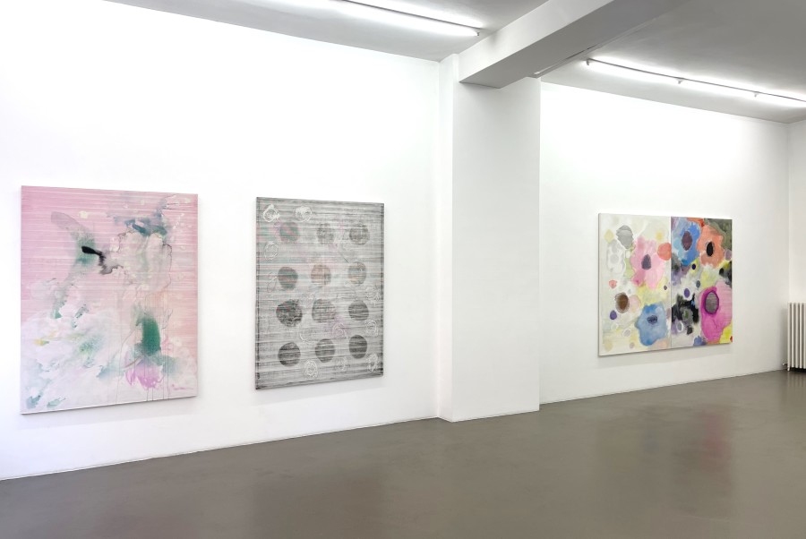 Installation view, Maureen Kaegi, Song of Increase, Galerie Mezzanin, 2023-2024.