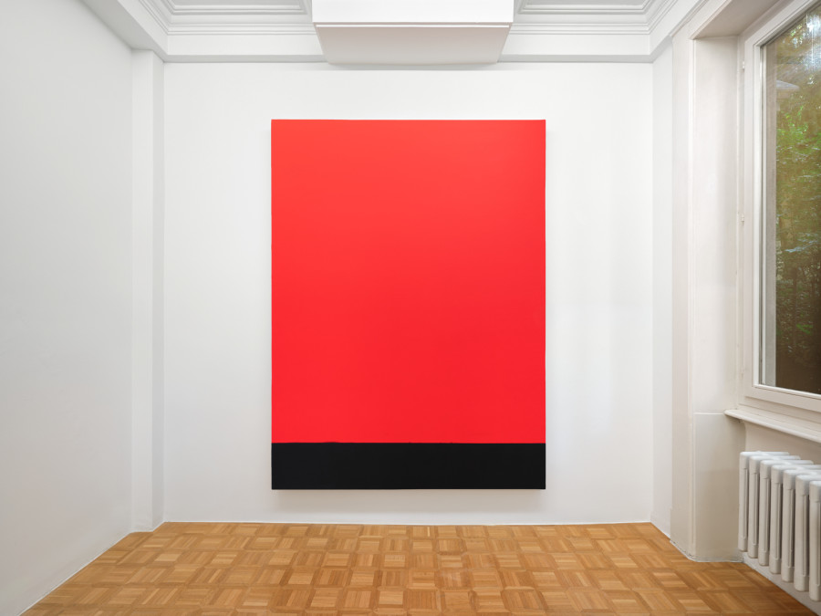 Exhibition view, Olivier Mosset, Drive Through, Galerie Oskar Weiss, Zürich, 2026, Photo credit: Stefan Altenburger