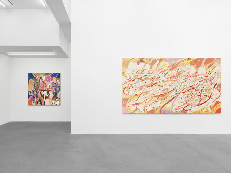 Installation view, Chemu Ng'ok, Echoes, Galerie Eva Presenhuber, Waldmannstrasse, Zurich, 2024 © Chemu Ng'ok. Courtesy the artist and Galerie Eva Presenhuber, Zurich / Vienna. Photo: Stefan Altenburger Photography, Zürich