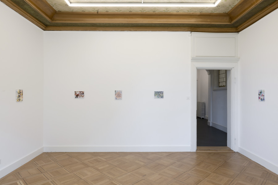 Installation view, Heike-Karin Föll, over-painting, Weiss Falk, 2023. Courtesy: Weiss Falk and the Artist. Photo: Gina Folly