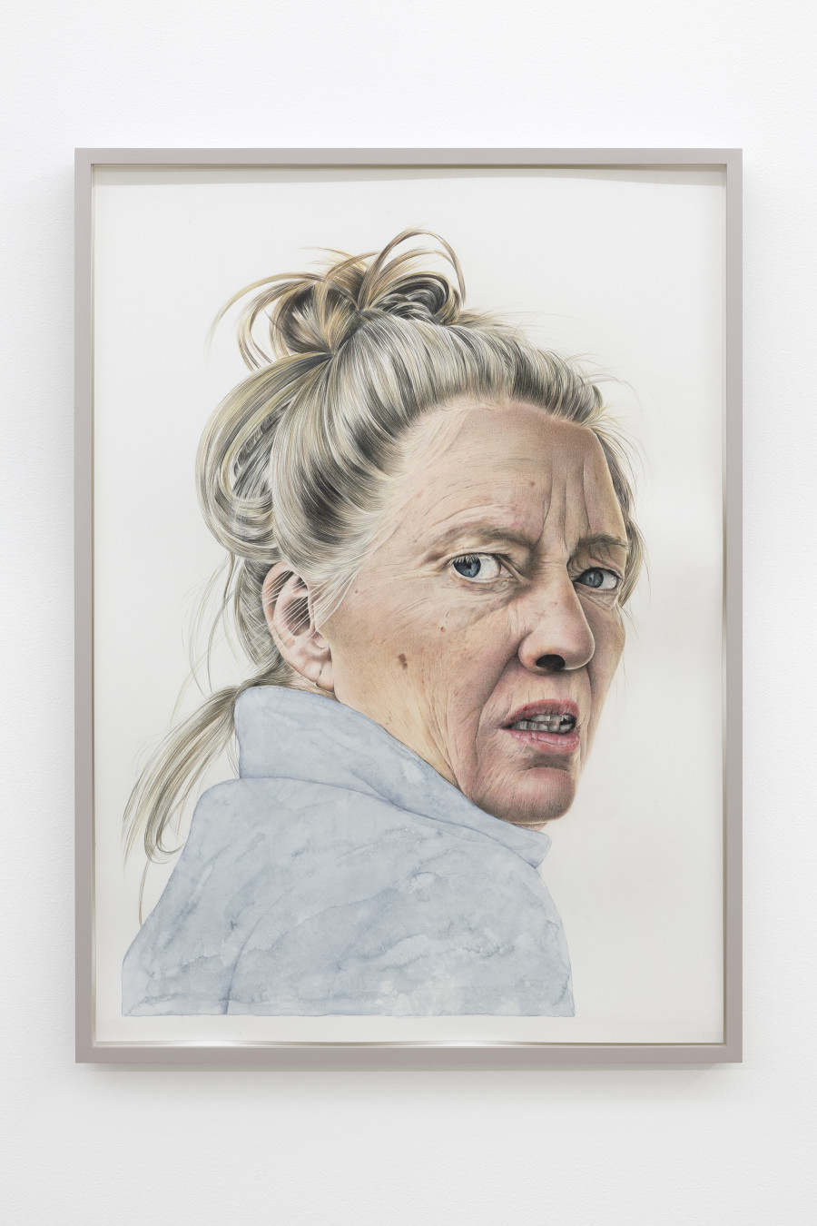 Marta Riniker-Radich, Grounds, 2025, colored pencil, wax crayon and watercolor on paper, 73 x 53 cm. Photography: Gina Folly / all images copyright and courtesy of the artist and For, Basel