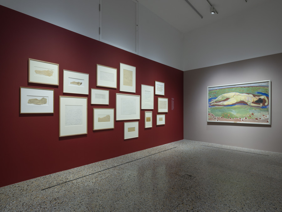 Ferdinand Hodler: Revoir Valentine, Exhibition view, 2023, Musée Jenisch Vevey, Photos: Julien Gremaud.