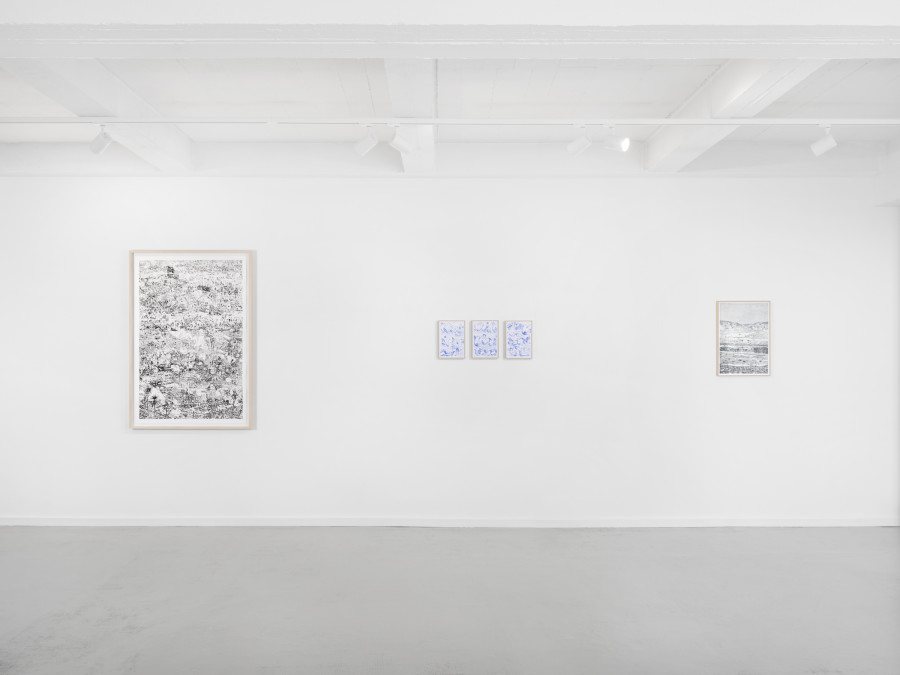 Exhibition view, Natalie Perrin, Ecrire, dit-on, Galerie Heinzer Reszler, 2024. Photo credit: Julien Gremaud