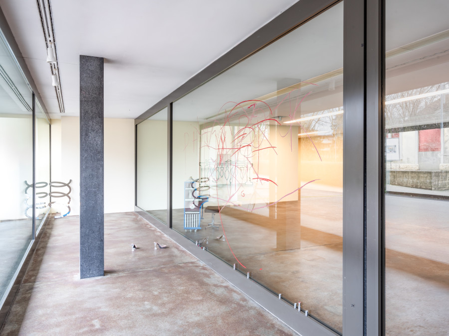 Nelson Schaub — « Rebuts de Ref- rain », Ausstellungsansicht / vue d’exposition / exhibition view Kunsthaus Biel Centre d’art Bienne 2026; Foto / photo: Lea Kunz