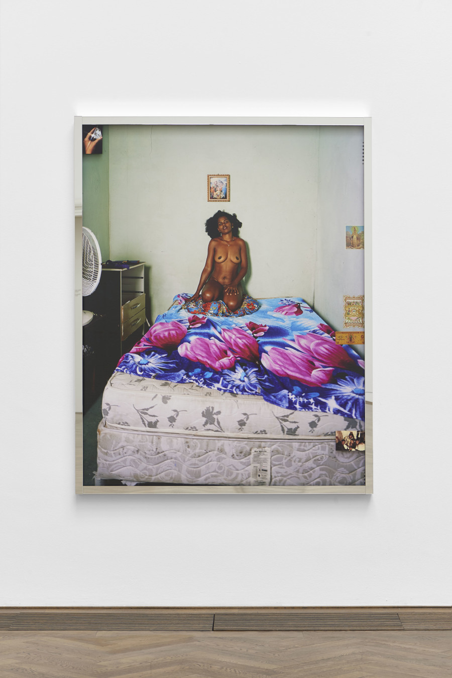 Deana Lawson, installation view, Centropy, Kunsthalle Basel, 2020, view on House of My Deceased Lover, 2019. Photo: Philipp Hänger / Kunsthalle Basel
