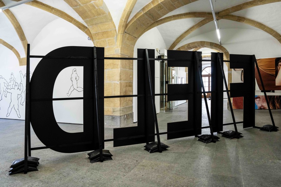 Exhibition view, SUNGLASSES AT NIGHT, Yul Tomatala, Centre d'Art Contemporain Yverdon-les-Bains (CACY), 2024. Photo credit: Anne-Laure Lechat