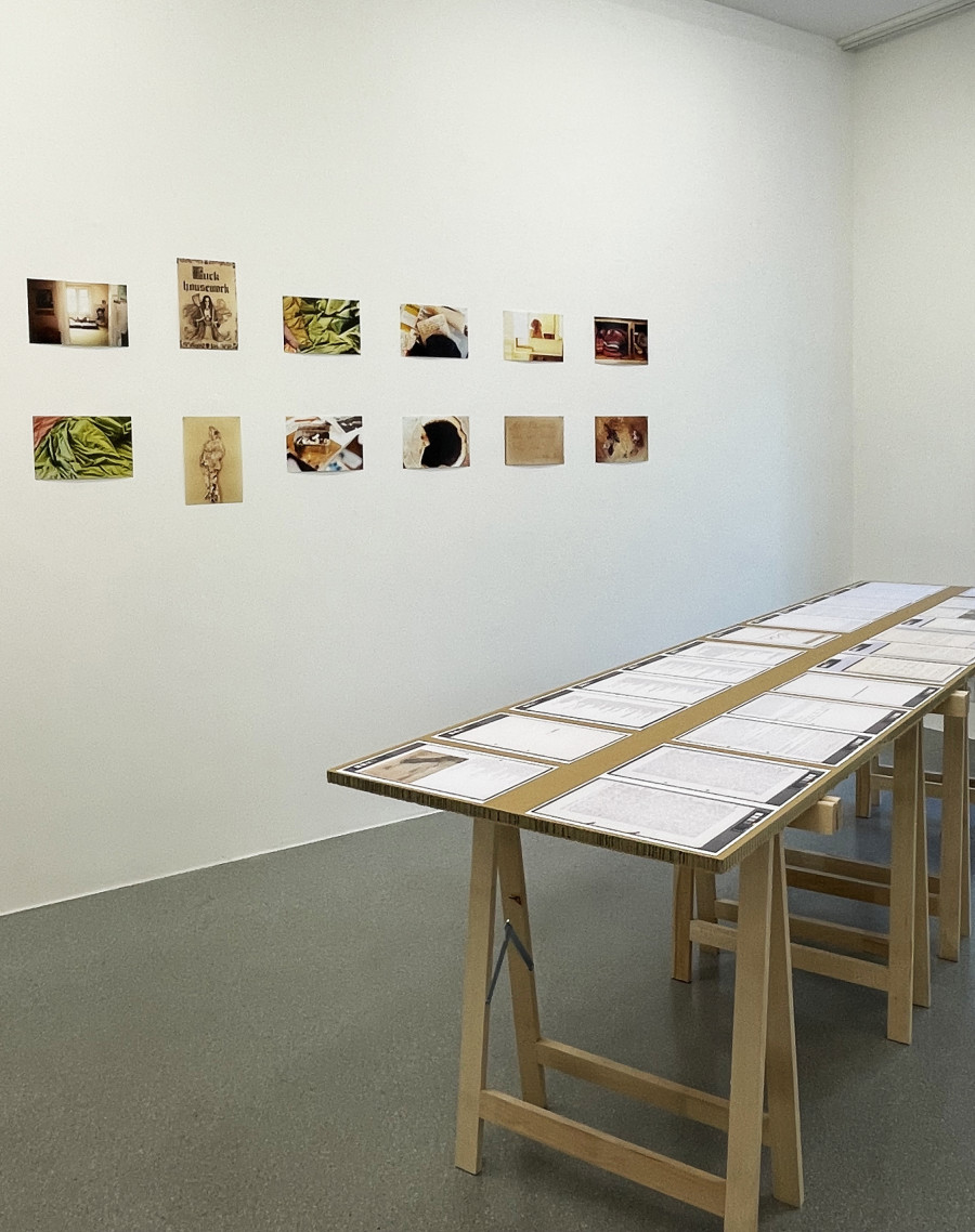 Installation view "Doris Stauffer. Photography. Insights into the archive“, curated by Marianne Burki, jevouspropose, Zurich, 2023. Exhibition copies of diapositives and originals: Doris Stauffer archive, Swiss National Library Prints and Drawings Department, Berne
