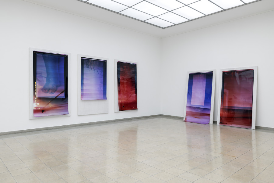 Akosua Viktoria Adu-Sanyah, RESIDUAL SKY, Installation view Kunsthaus Glarus. Photo: Gina Folly. Kunsthaus Glarus, 2026. Courtesy the artist.