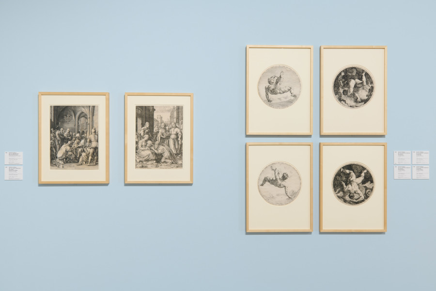 Installation view "From Albrecht Dürer to Andy Warhol. Masterpieces from the Graphische Sammlung ETH Zürich" © MASI Lugano, Photo: Gabriele Spalluto