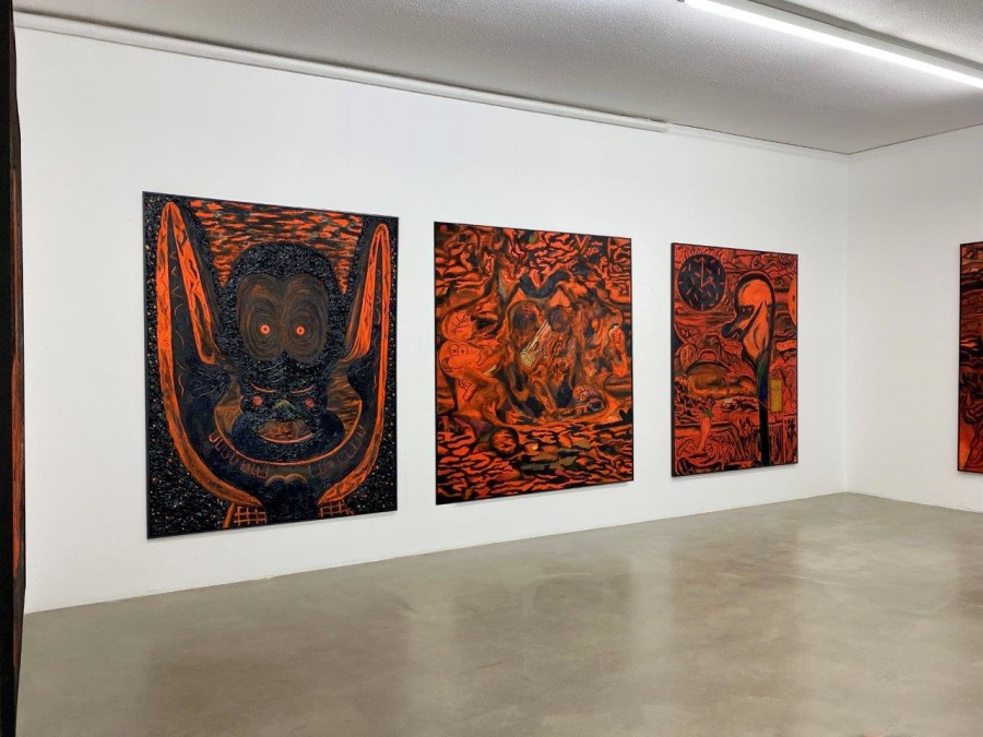 Beni Bischof: Big Painting, Installation view, 2023, Galerie Nicola von Senger.