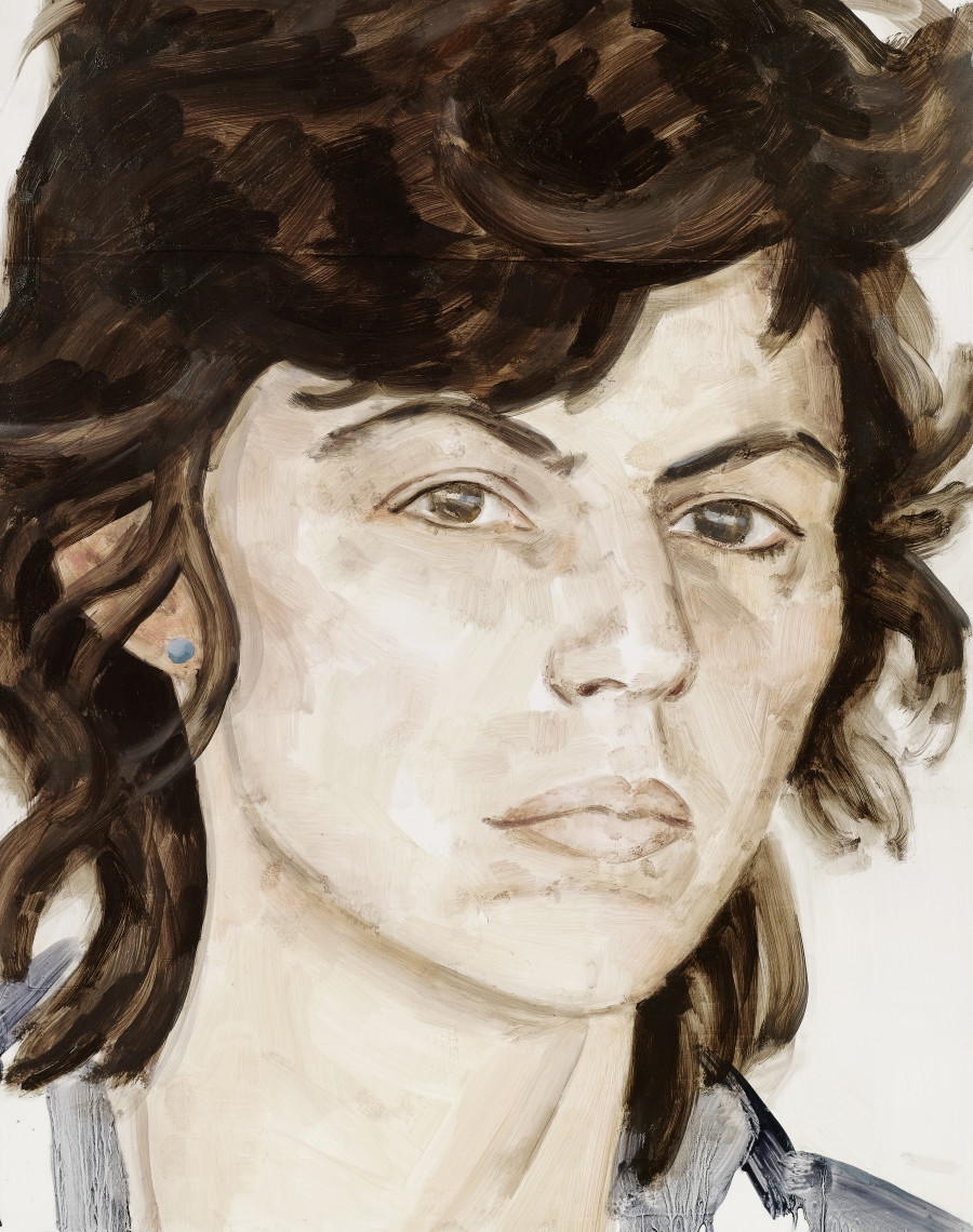 ELIZABETH PEYTON, ISA GENZKEN, 1980, 2010. Oil on board  35.6 x 27.9 cm. Private Collection © Elizabeth Peyton, Courtesy the artist and Gladstone Gallery, New York and Brussels