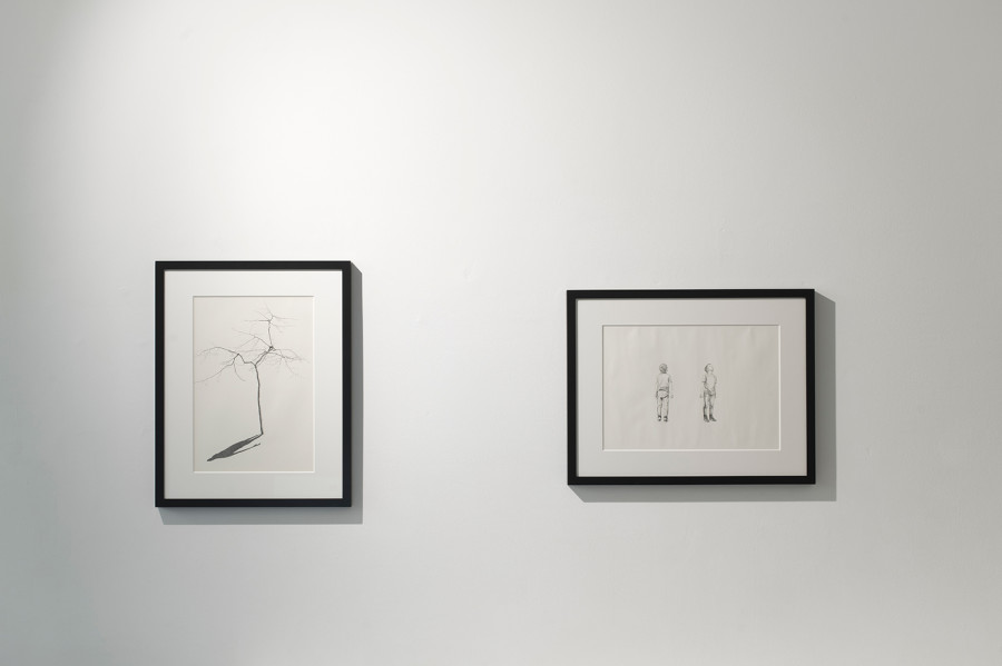 Exhibition view, Fabien Mérelle & Antoine Roegiers, A l’ombre des nuages - Nos abris dérisoires, Wilde 2020.