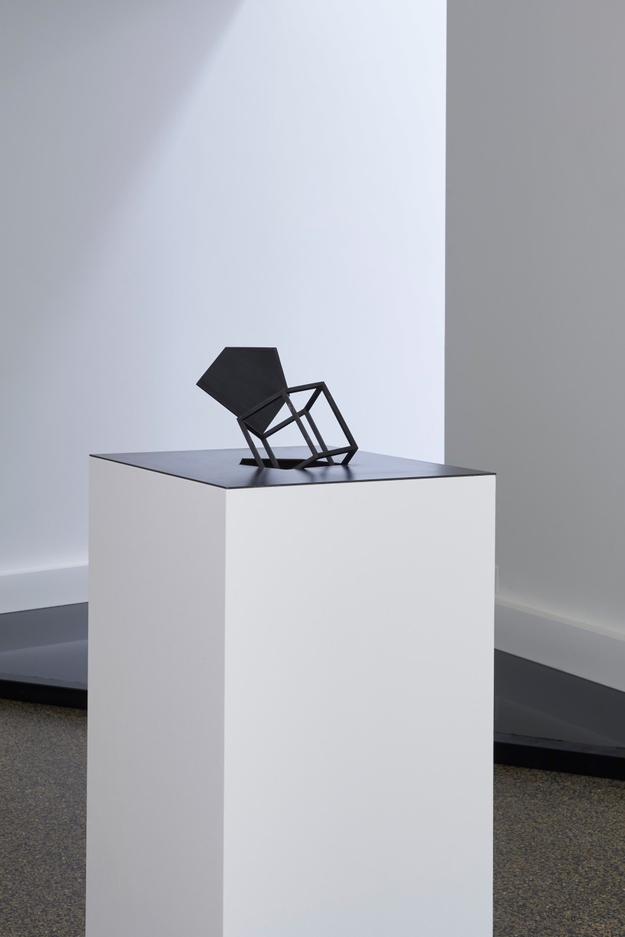 Untitled, 2023, Iron and pedestal, 115 x 60 x 50 cm, Unique. Photo: Philipp Hänger. Courtesy the artist and Wilde