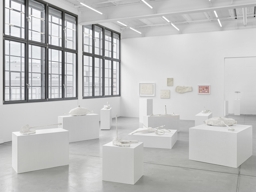 Installation view, Franz West, Die frühen Werke / Early Works, Galerie Eva Presenhuber, Maag Areal, Zurich, 2025. © Archiv Franz West © Estate Franz West. Courtesy the artist and Galerie Eva Presenhuber, Zurich / Vienna. Photo: Stefan Altenburger Photography, Zürich