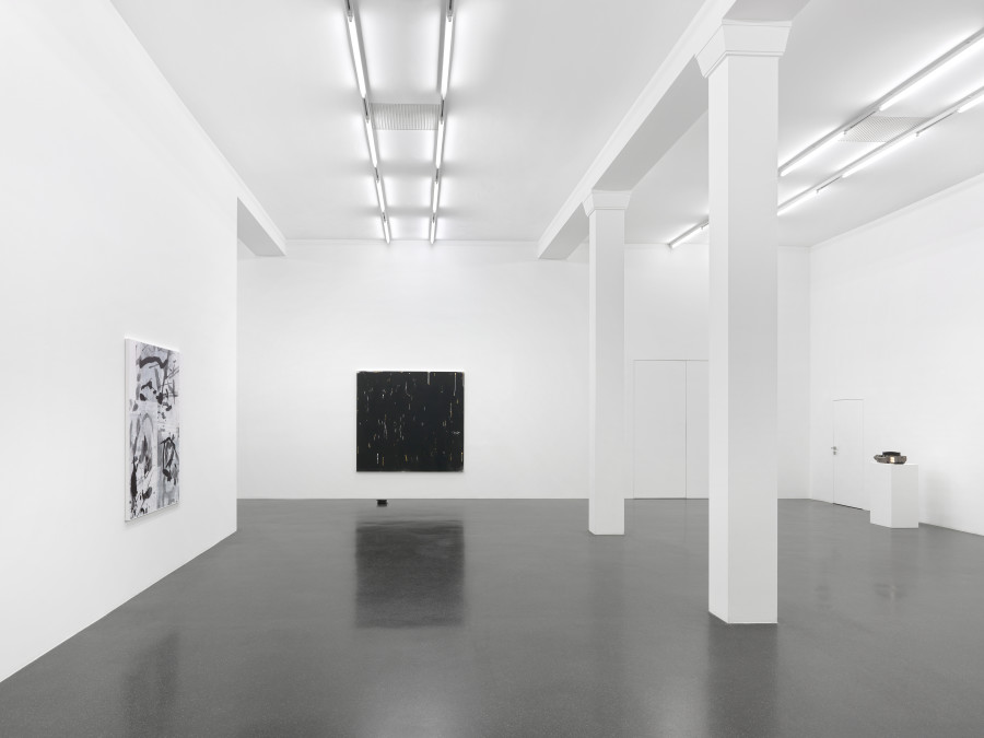 Installation view, Rochelle Feinstein, You Again, Galerie Francesca Pia, 2022. Photo: © Annik Wetter