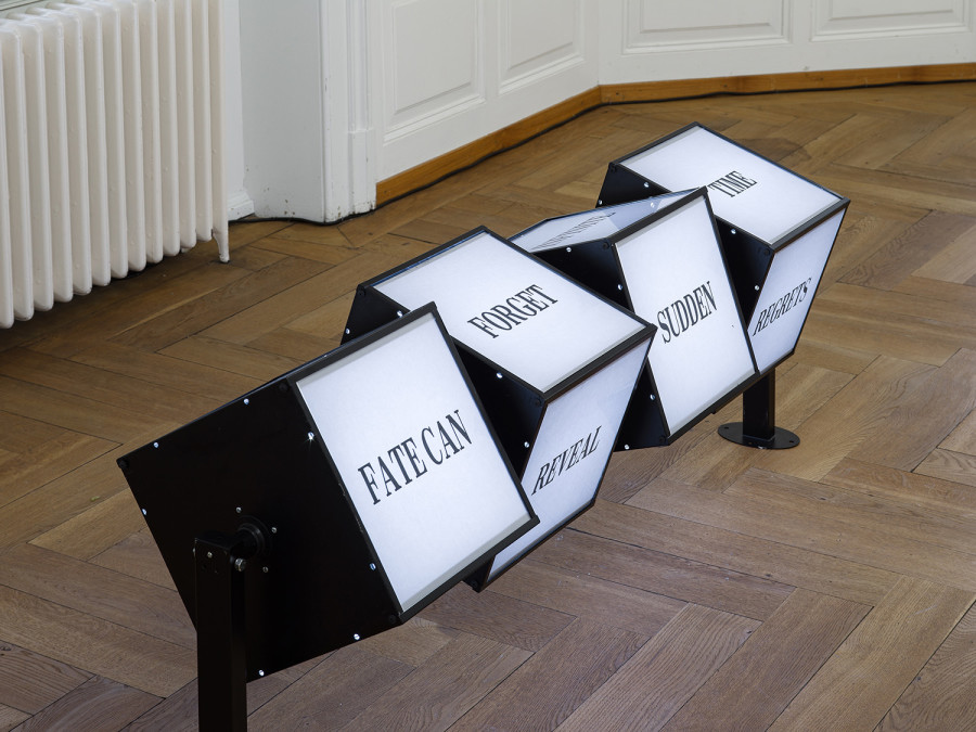 alfatih, Untitled , 2025, exhibition view Kunsthaus Langenthal. Photo: Cedric Mussano, Kunsthaus Langenthal. Courtesy: the artist.