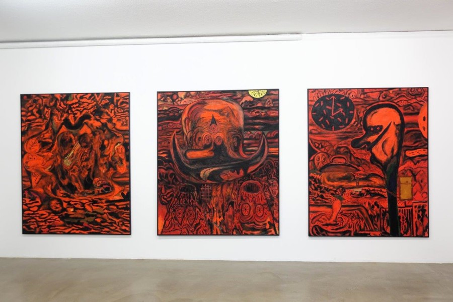 Beni Bischof: Big Painting, Installation view, 2023, Galerie Nicola von Senger.