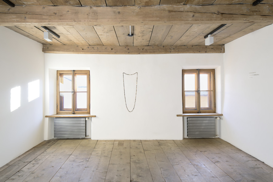 Katie Paterson, Fossil Necklace, 2013, 170 hand-carved fossil beads