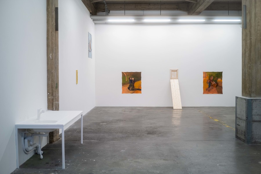 Exhibition view, Surely Tomorrow, Hugo Baud & Olive B. Godlee, Espace Sébeillon, Lausanne, 2025. Photo credit: Daniel Walcher