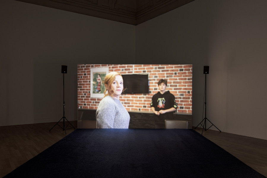 Sarah Hablützel & Marko Mijatovic, Exhibition view, 2023, Kunsthalle Winterthur.