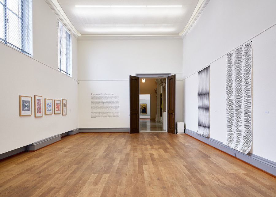 Installation view, Hommage an Otto Lehmann, Kunstmuseum Solothurn, 2022.