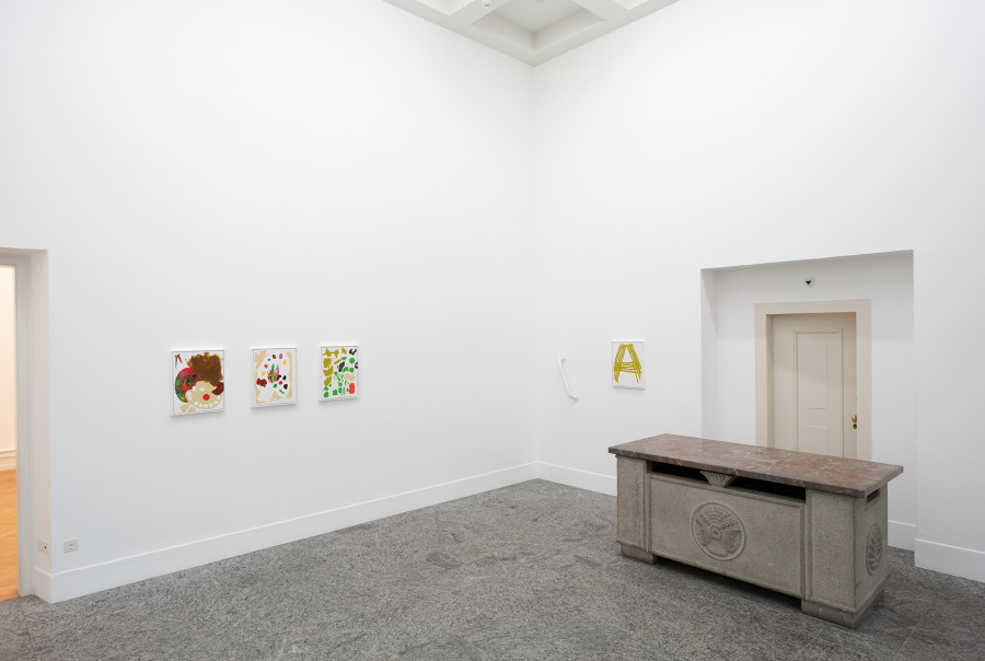 Exhibition view, Lose Enden, Kunsthalle Bern, 2021 Photo: Stefan Burger