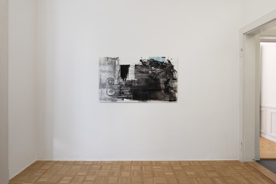 Installation view, Rafal Skoczek, Driftworks, Galerie Oskar Weiss, Zürich, 2025. Photo credit: Gina Folly