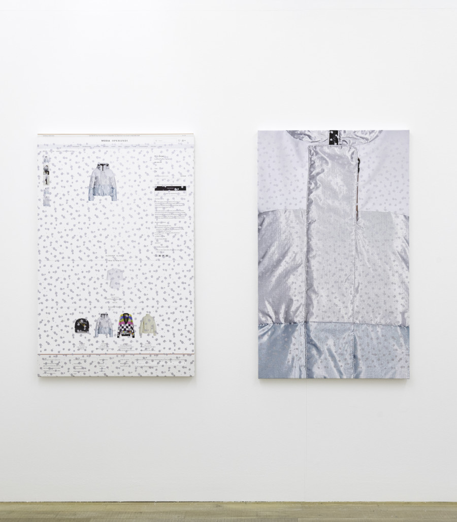 Exhibition view, Tobias Kaspar, Personal Shopper, Galerie Peter Kilchmann, 2022.