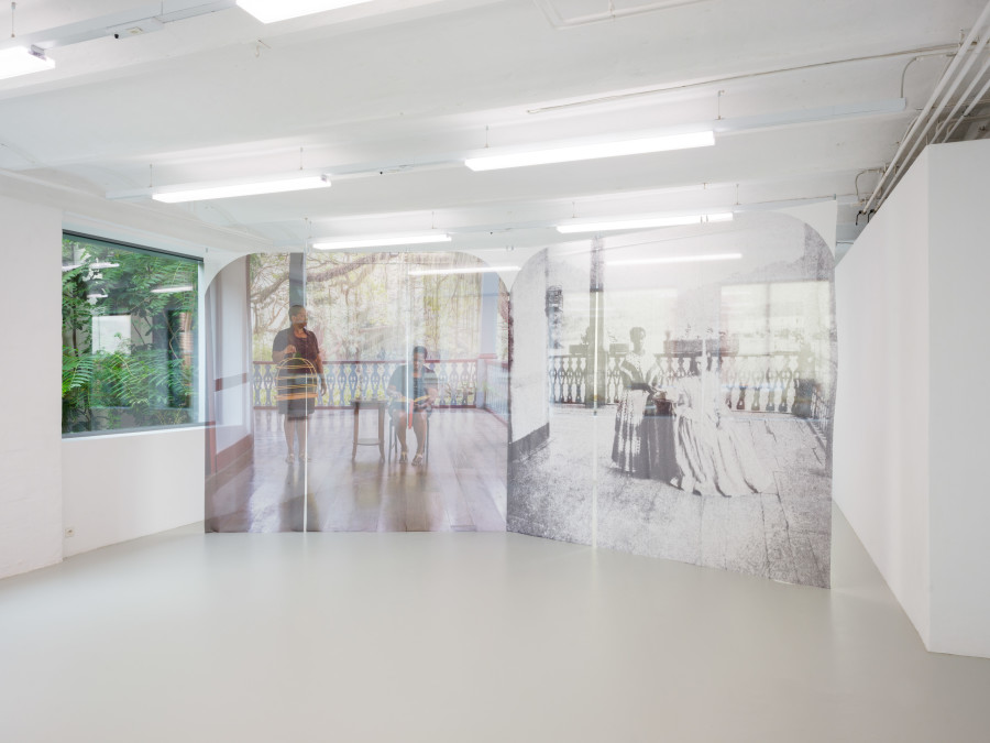 Denise Bertschi, SPATIAL CONVERS(I)OR. The Villa of (no) Return, 2024, exhibition view, CAN, 2024. Photography: Sebastian Verdon. Courtesy: Images copyright and courtesy of the artists and CAN Centre d’art Neuchâtel