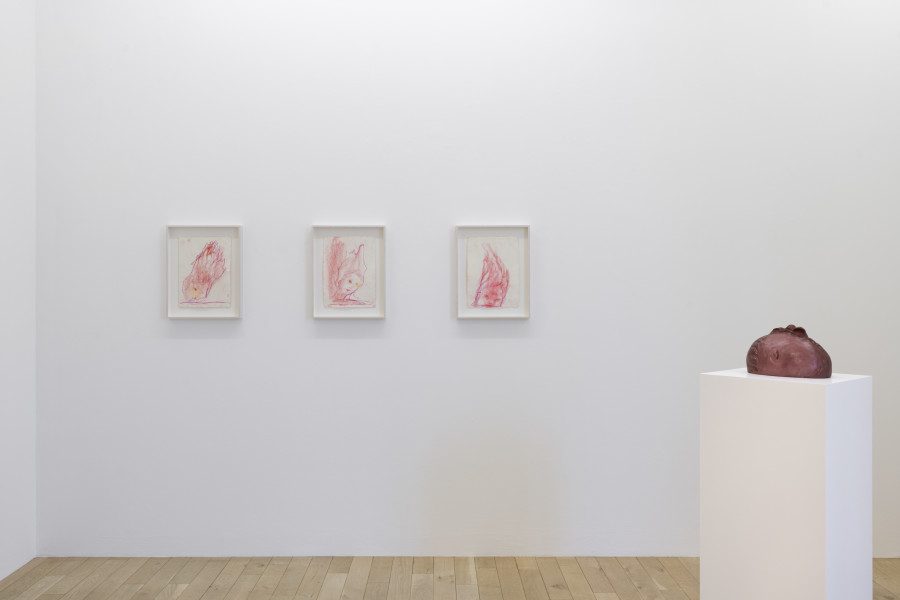 Installation view, Leiko Ikemura, Cosmic Mom, Galerie Peter Kilchmann, 2024.