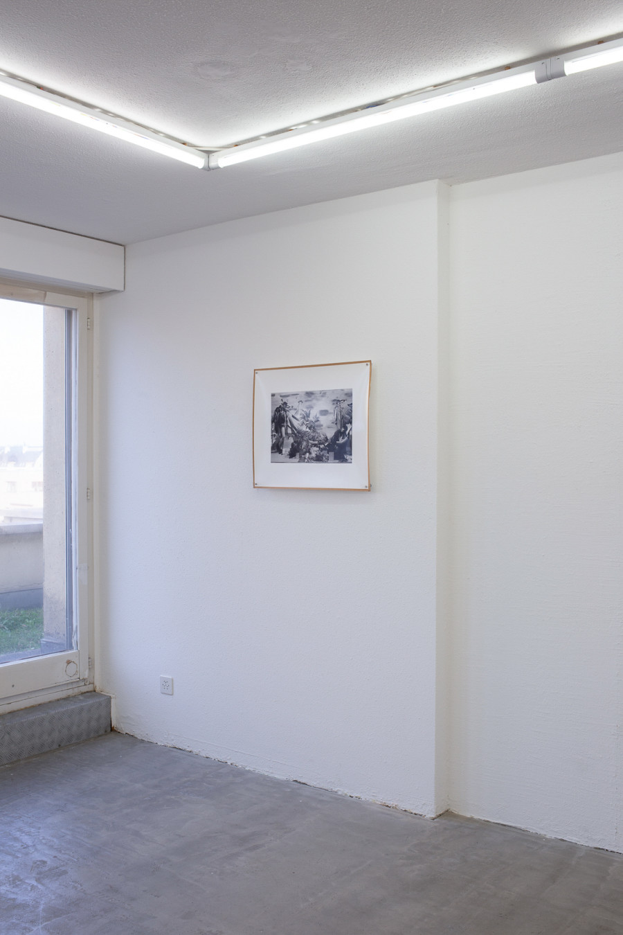 Exhibition view, Pirouettenschwindel, HAMLET. Iren Stehli, Prager Schaufenster, 1992, 51x60cm. Photo credit: Leevi Toija