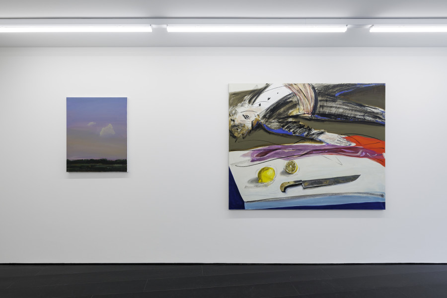 Installation view, Ella Kruglyanskaya, Backgrounds, Contemporary Fine Arts CFA, Basel, 2025. Courtesy Contemporary Fine Arts. Photo credit: Gina Folly