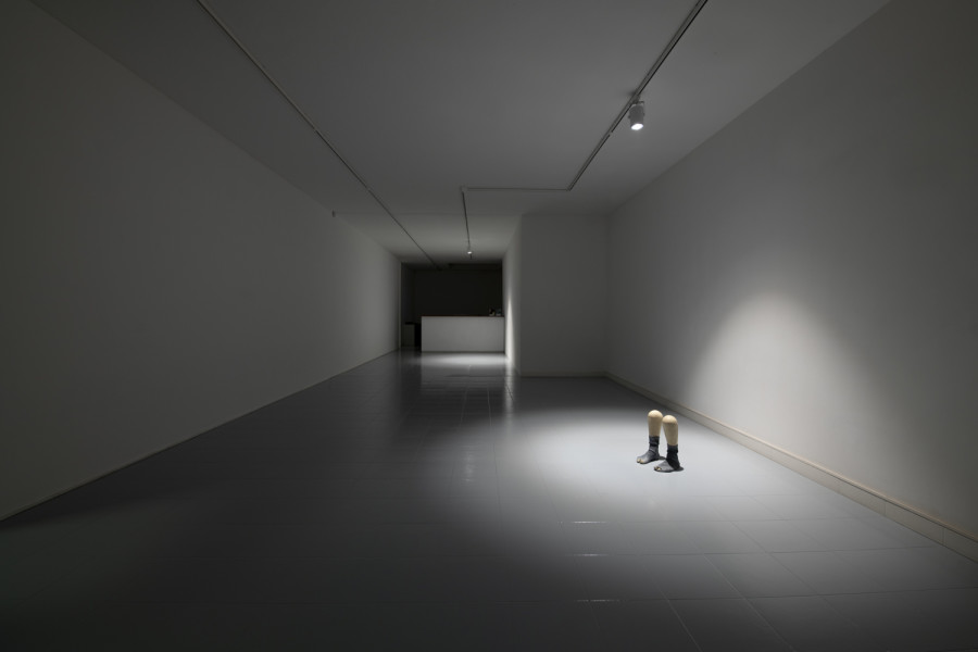 Exhibition view, Valentin Carron, Ovals In The Dark, Wilde Geneva, 2022.