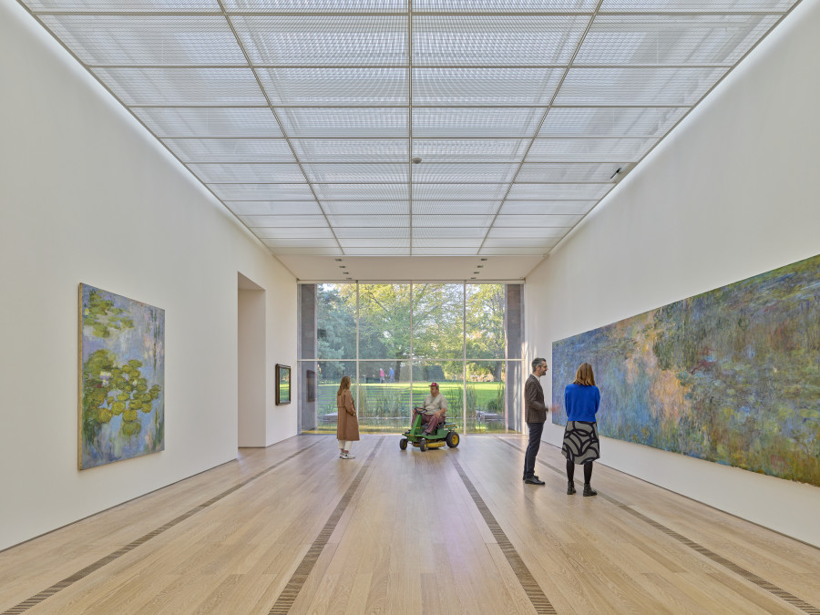 Installation view «Anniversary Exhibition – Special Guest Duane Hanson» at the Fondation Beyeler, Riehen/Basel, 2022 © The Estate of Duane Hanson/2022, ProLitteris, Zurich, Photo: Mark Niedermann