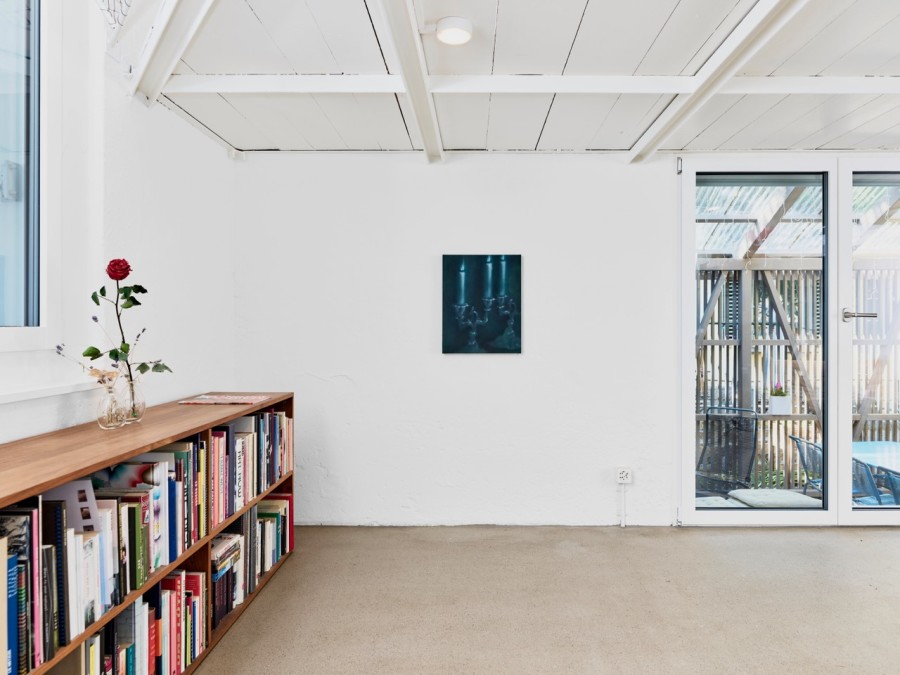 Exhibition view, David Weishaar, Eyelids, towards Night, flatmarkus, Zürich, 2026.