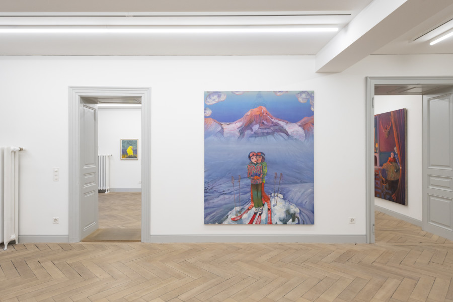 Installation view, Andriu Deplazes, Nasse Augen, Galerie Peter Kilchmann, 2025.