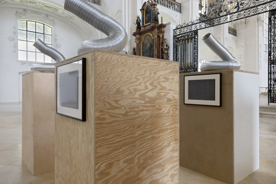 Installation view, Emanuel Rossetti: Beatitude, Abbatiale Bellelay, 2022, Photo: Gina Folly