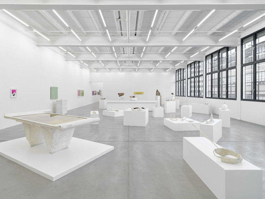 Installation view, Franz West, Die frühen Werke / Early Works, Galerie Eva Presenhuber, Maag Areal, Zurich, 2025. © Archiv Franz West © Estate Franz West. Courtesy the artist and Galerie Eva Presenhuber, Zurich / Vienna. Photo: Stefan Altenburger Photography, Zürich
