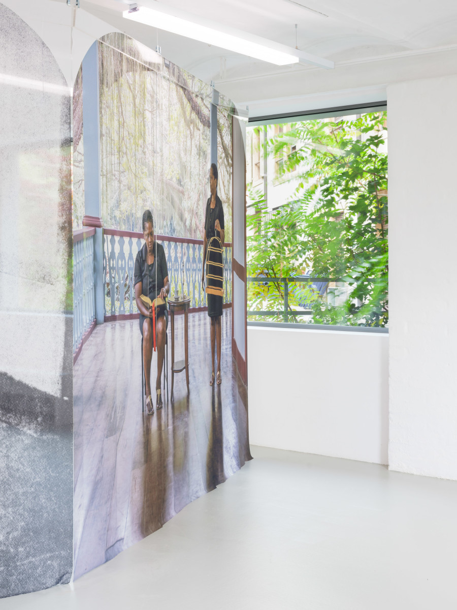 Denise Bertschi, SPATIAL CONVERS(I)OR. The Villa of (no) Return, 2024, exhibition view, CAN, 2024. Photography: Sebastian Verdon. Courtesy: Images copyright and courtesy of the artists and CAN Centre d’art Neuchâtel