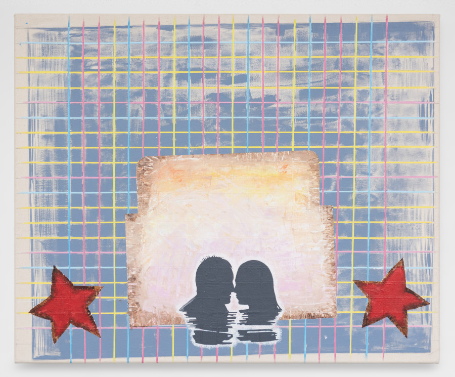 Elise Corpataux, Simon and Jessica, 2024, Acrylic on canvas, 65 x 80 cm. ©2024 suns.works and the artist. Photography: Claude Barrault, Remy Ugarte Vallejos et al.