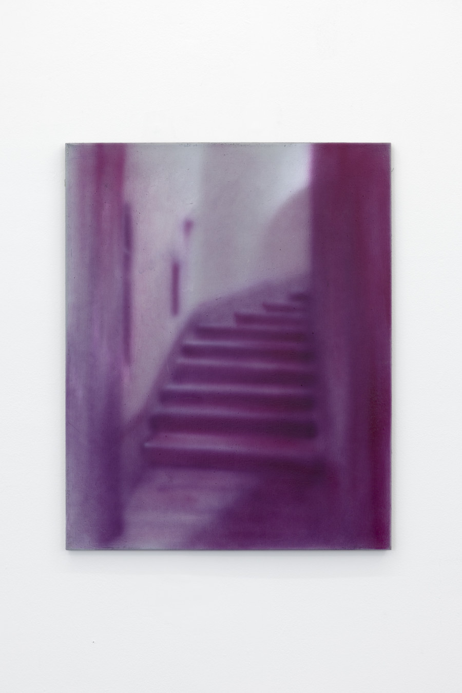 Will Sheldon, Untitled (Pink), 2022, Airbrushed acrylic on canvas, 76 × 61 cm. Courtesy: Weiss Falk and the Artist. Photo: Gina Folly