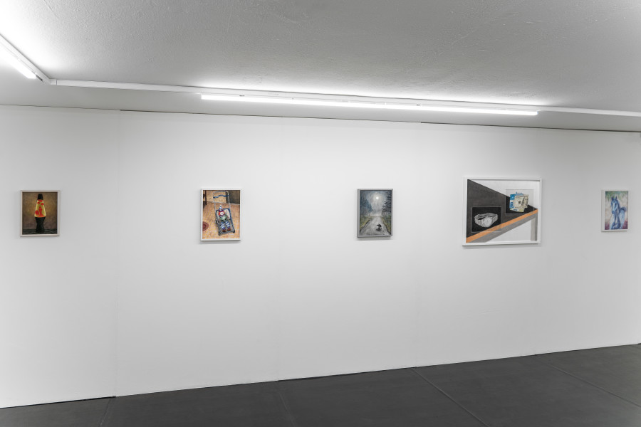 Exhibition views, Adam Cruces: Pastels, Blue Velvet, Zürich, Swiss, 2026. Photo: Adam Cruces