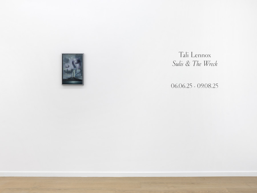 Exhibition view, Tali Lennox, Sulis & The Wreck, Galerie Sébastien Bertrand, Geneva, 2025. Photo credit: Annik Wetter, Courtesy the artist and Galerie Sébastien Bertrand