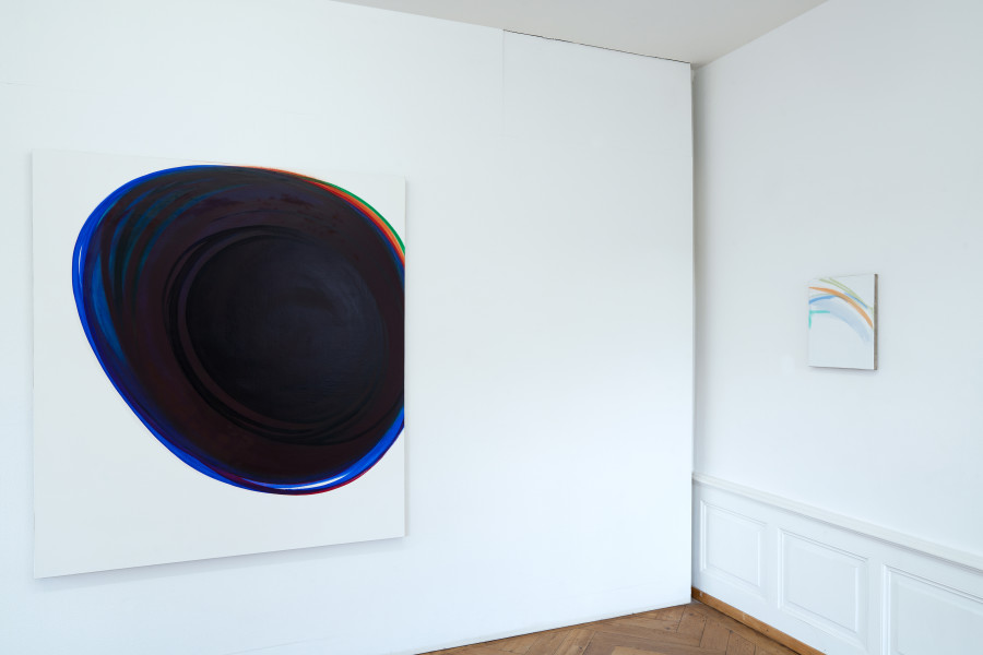 Nora Steiner, Schwarzes Loch / Oberton 1, 2020, Ausstellungsansicht Kunsthaus Langenthal, Foto: CE