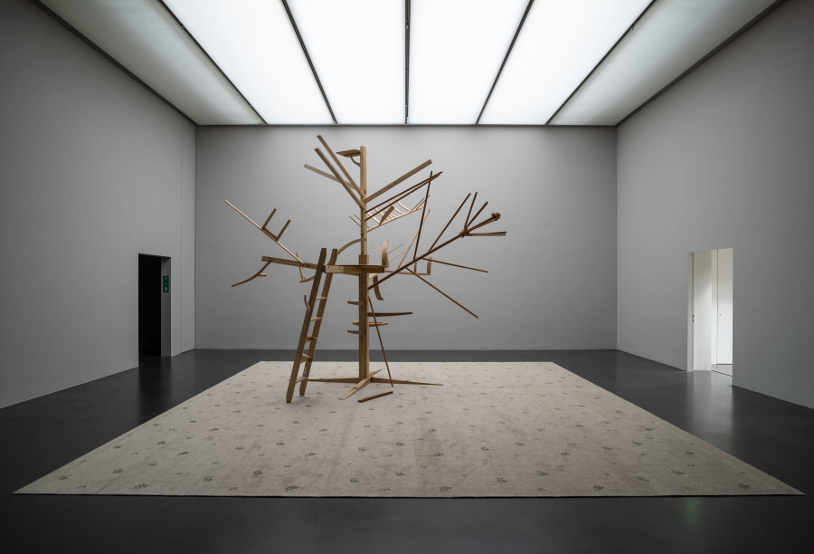 Installation view, Guy Ben Ner, We’ve Lost, Kunstmuseum Luzern, 2023-2024. Photo credit: Marc Latzel