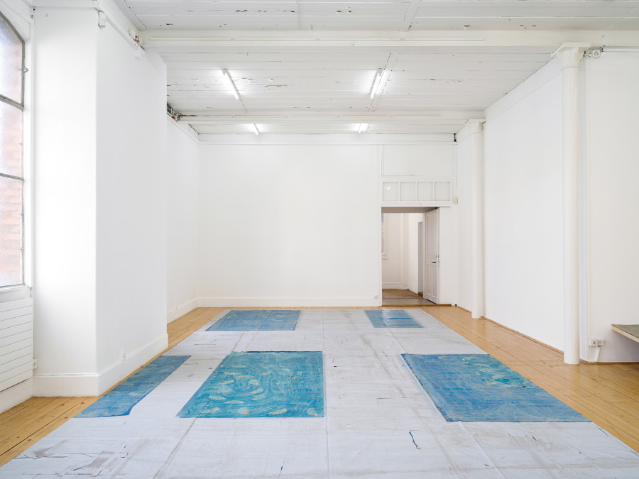 Olga Balema, The bizarre space of complex numbers, installation view, Kunsthalle Friart Fribourg, 2025. Photo: Cedric Mussano