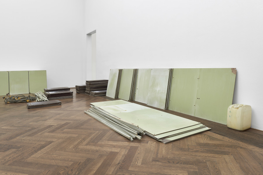 Daniel Turner, Three Sites, Kunsthalle Basel, 2022. Installation view: NOUN 30:30, 2022. Photo: Philipp Hänger / Kunsthalle Basel. All works courtesy the artist and Gallery Allen, Paris