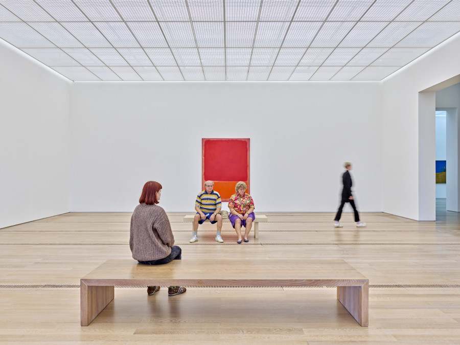 Installation view «Anniversary Exhibition – Special Guest Duane Hanson» at the Fondation Beyeler, Riehen/Basel, 2022 © The Estate of Duane Hanson/2022, ProLitteris, Zurich, Photo: Mark Niedermann